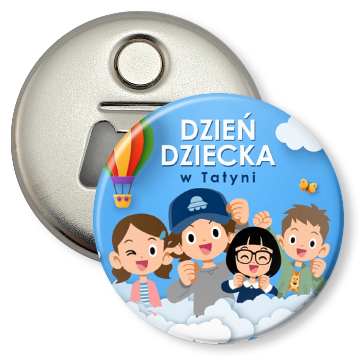 przypinka otwieracz-magnes Dzień Dziecka w Tatyni