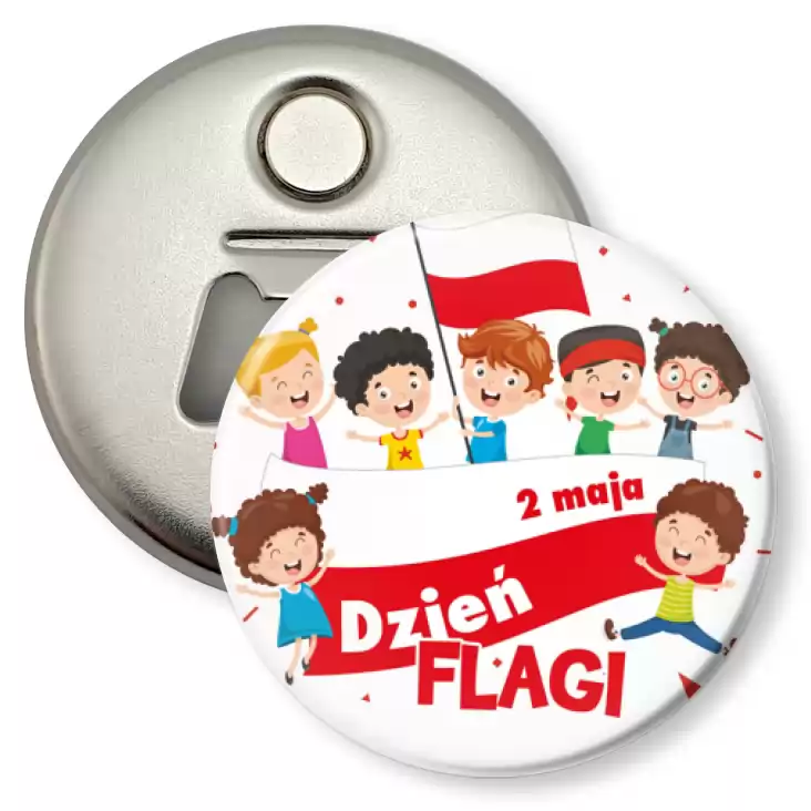 przypinka otwieracz-magnes Dzień Flagi państwowej Dzieci