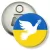 Przypinka otwieracz-magnes Gołąb pokoju Ukraina