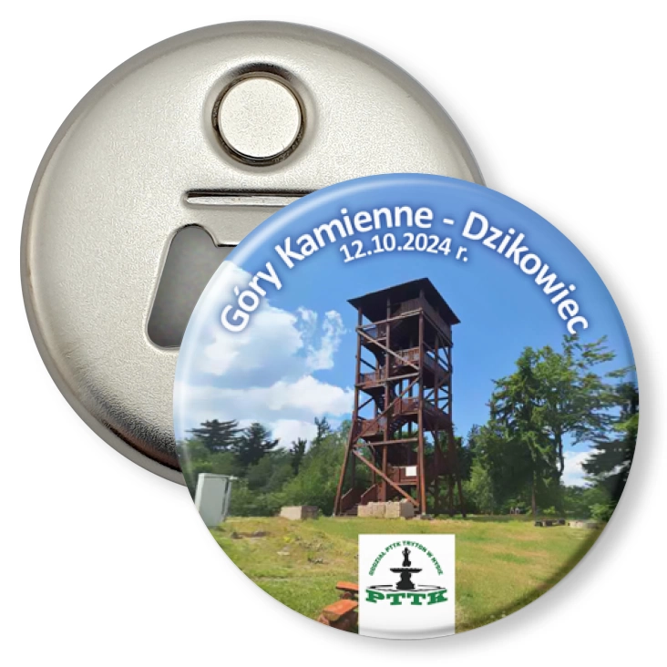 przypinka otwieracz-magnes Góry Kamienne - Dzikowiec 2024