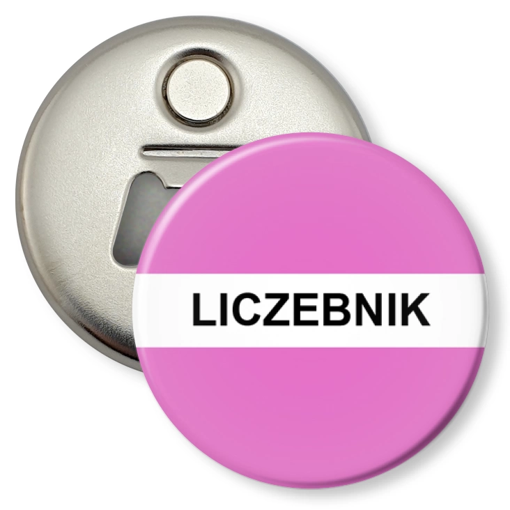 przypinka otwieracz-magnes Gramatyka liczebnik