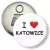 Przypinka otwieracz-magnes I love Katowice