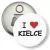 Przypinka otwieracz-magnes I love Kielce