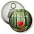 Przypinka otwieracz-magnes Jestem przyjacielem lasu zielone serce