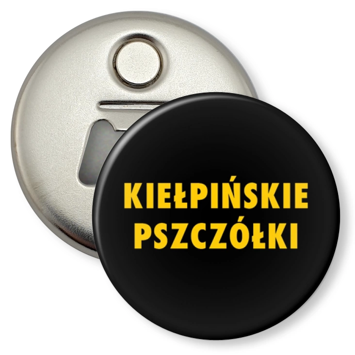 przypinka otwieracz-magnes Kiełpińskie Pszczółki