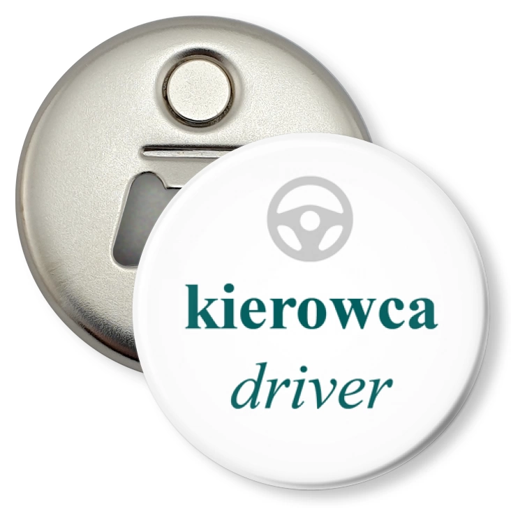 przypinka otwieracz-magnes Kierowca driver