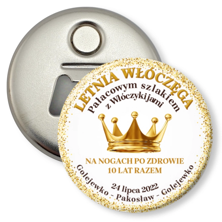 przypinka otwieracz-magnes Letnia Włóczęga 2022