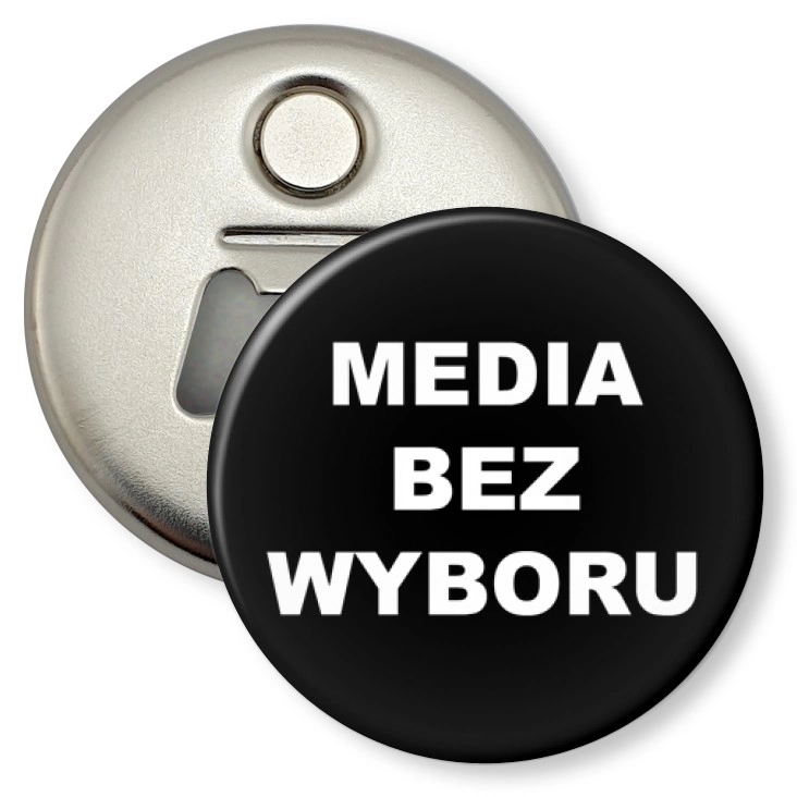 przypinka otwieracz-magnes Media bez wyboru