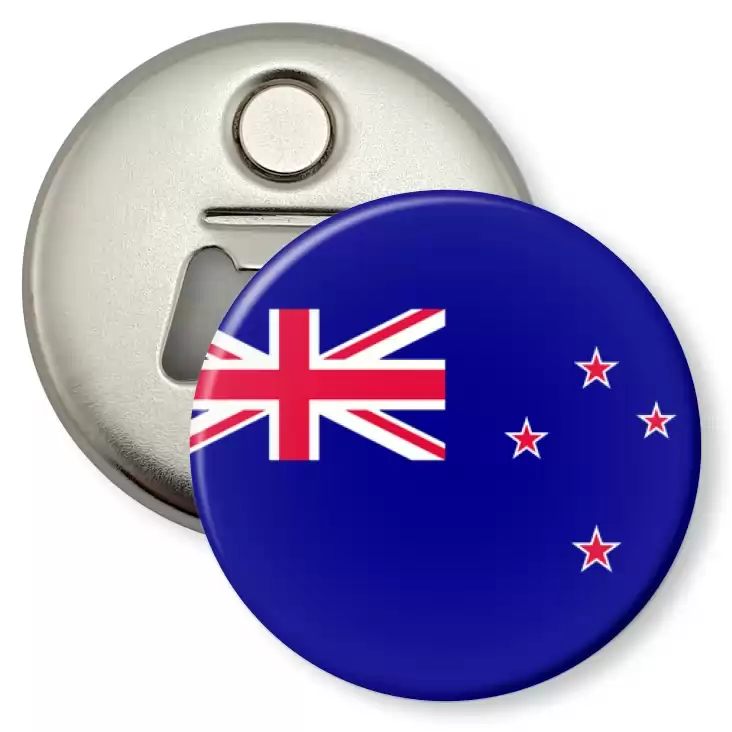 przypinka otwieracz-magnes Nowa Zelandia