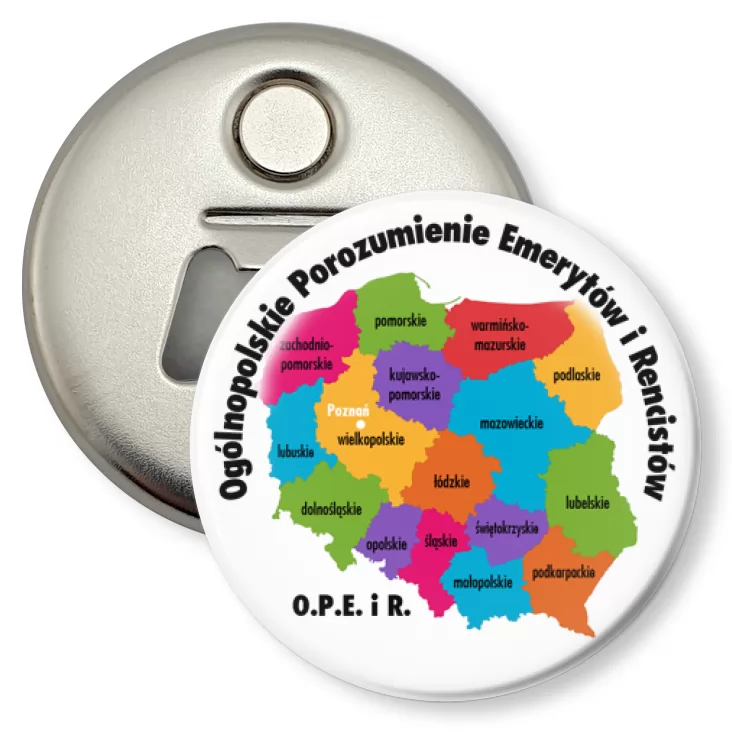 przypinka otwieracz-magnes OPEiR