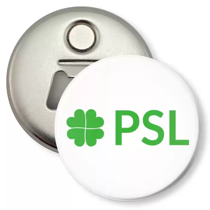 przypinka otwieracz-magnes Polskie Stronnictwo Ludowe PSL