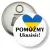 Przypinka otwieracz-magnes Pomoc dla Ukrainy