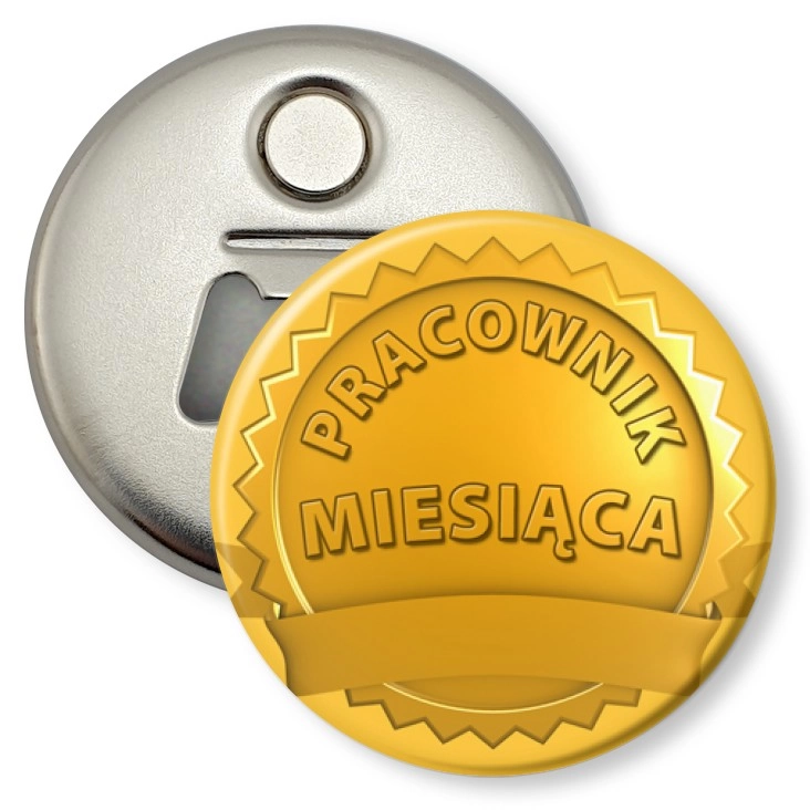 przypinka otwieracz-magnes Pracownik miesiąca