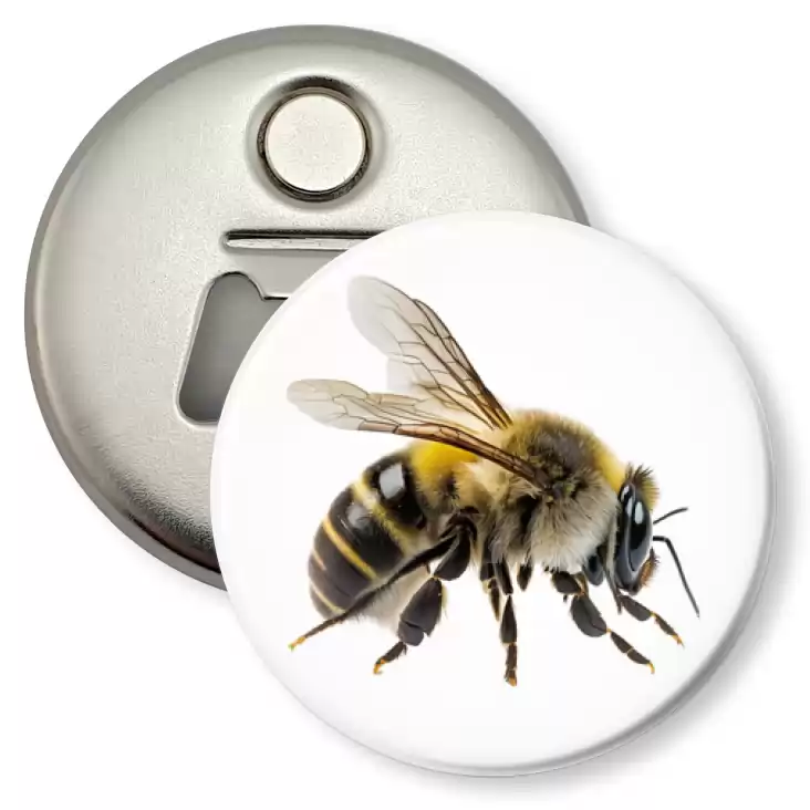 przypinka otwieracz-magnes Pszczoła