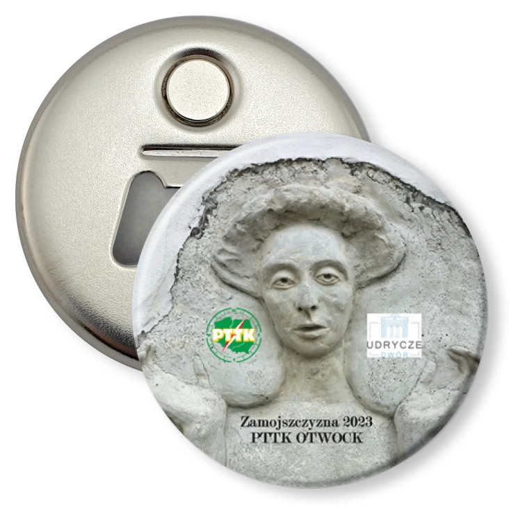 przypinka otwieracz-magnes PTTK Otwock Zamojszczyzna 2023