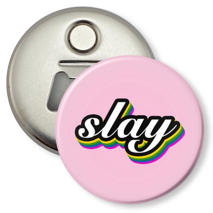 przypinka otwieracz-magnes Slay
