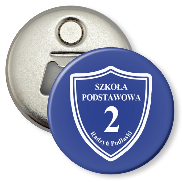 przypinka otwieracz-magnes SP nr 2 Radzyń Podlaski