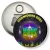 Przypinka otwieracz-magnes Studniówka z kulą disco i słuchawkami