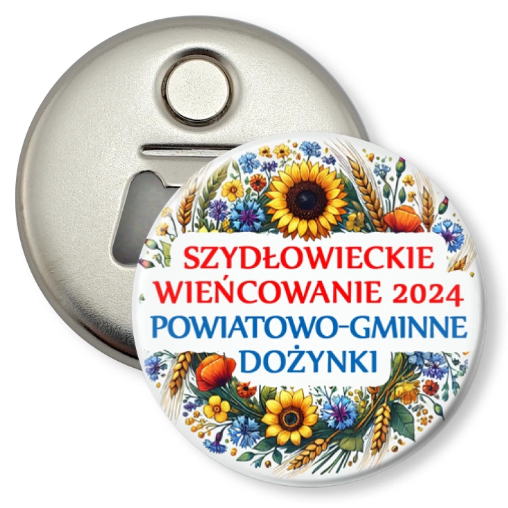 przypinka otwieracz-magnes Szydłowieckie Wieńcowanie 2024