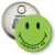 Przypinka otwieracz-magnes Uśmiechnij się zielona buźka