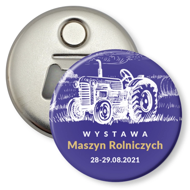przypinka otwieracz-magnes Wystawa Maszyn Rolniczych