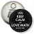 Przypinka otwieracz-magnes Matura Czarna Keep Calm and Love Math
