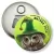 Przypinka otwieracz-magnes Matura sowa w zielonym kapeluszu