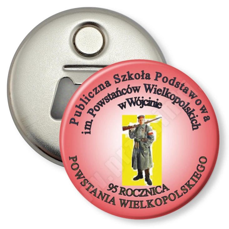przypinka otwieracz-magnes 95 rocznica Powstania Wielkopolskiego