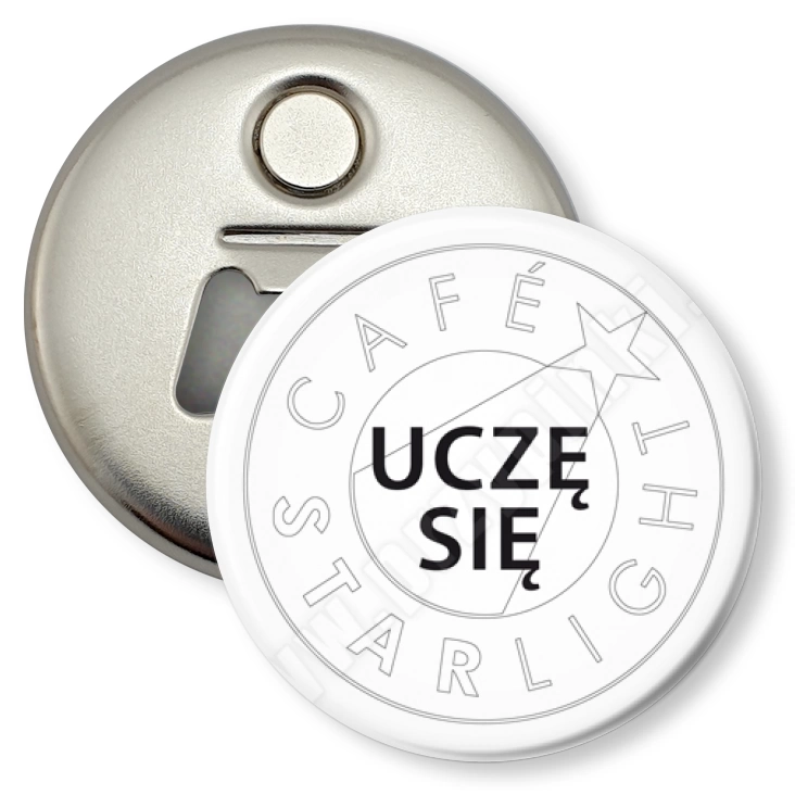 przypinka otwieracz-magnes Cafe Starlight