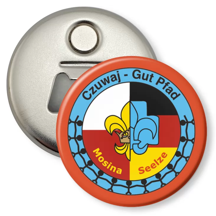 przypinka otwieracz-magnes Czuwaj - Gut Pfad