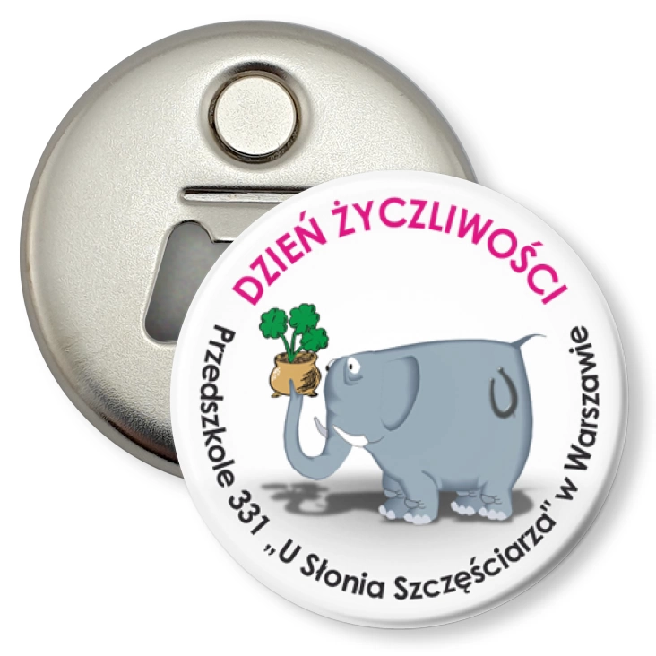 przypinka otwieracz-magnes Dzień życzliwości