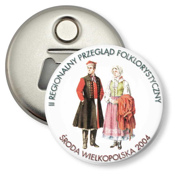 przypinka otwieracz-magnes II Regionalny Przegląd Folklorystyczny