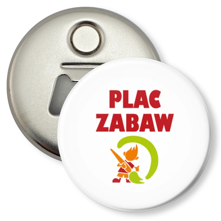 przypinka otwieracz-magnes Plac zabaw