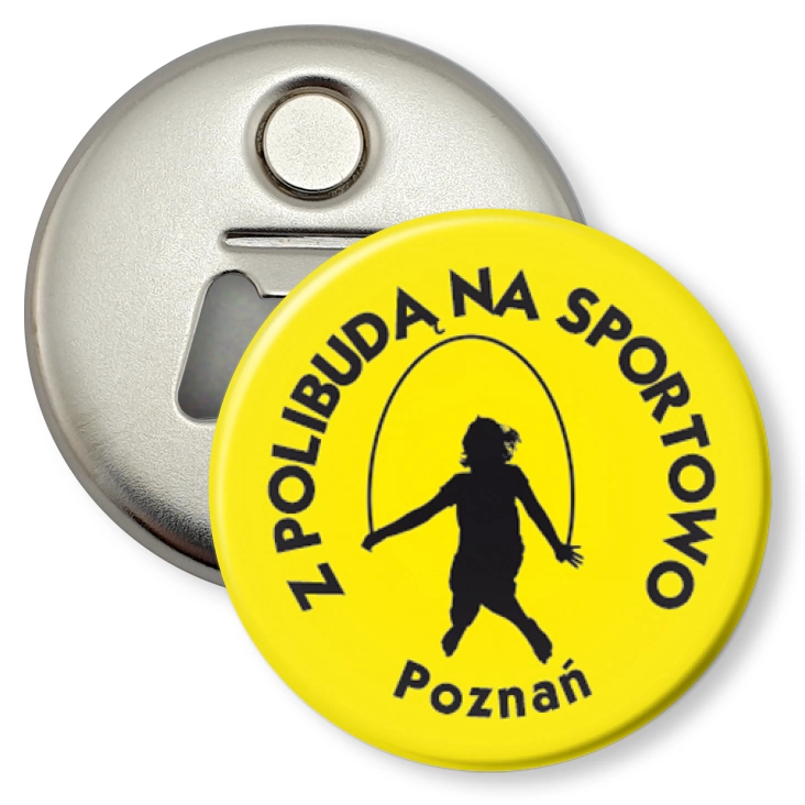 przypinka otwieracz-magnes Politechnika Poznańska - Skakanka