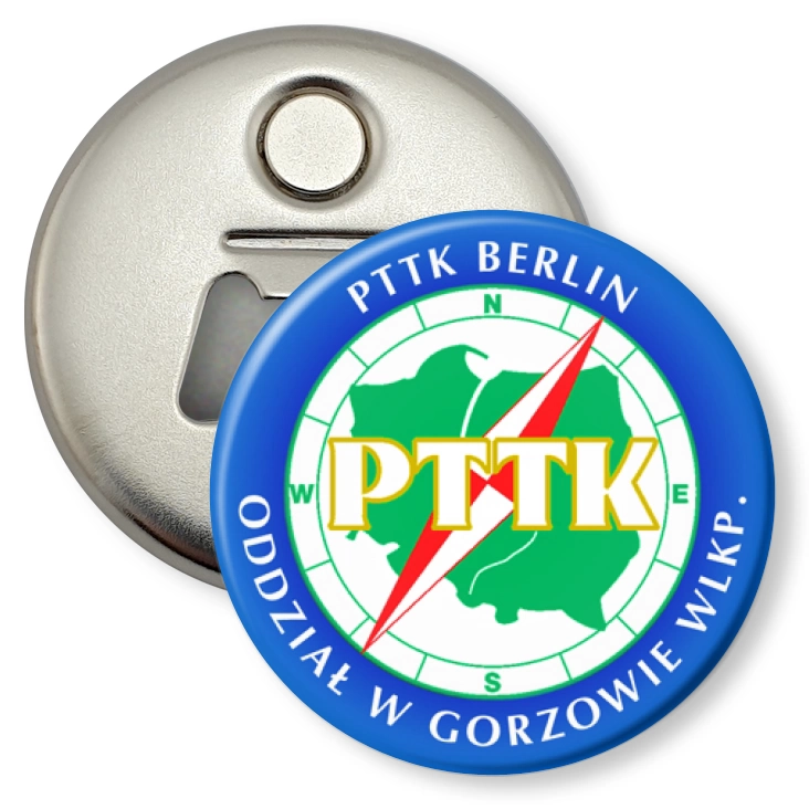 przypinka otwieracz-magnes PTTK Berlin w Gorzowie Wlkp.