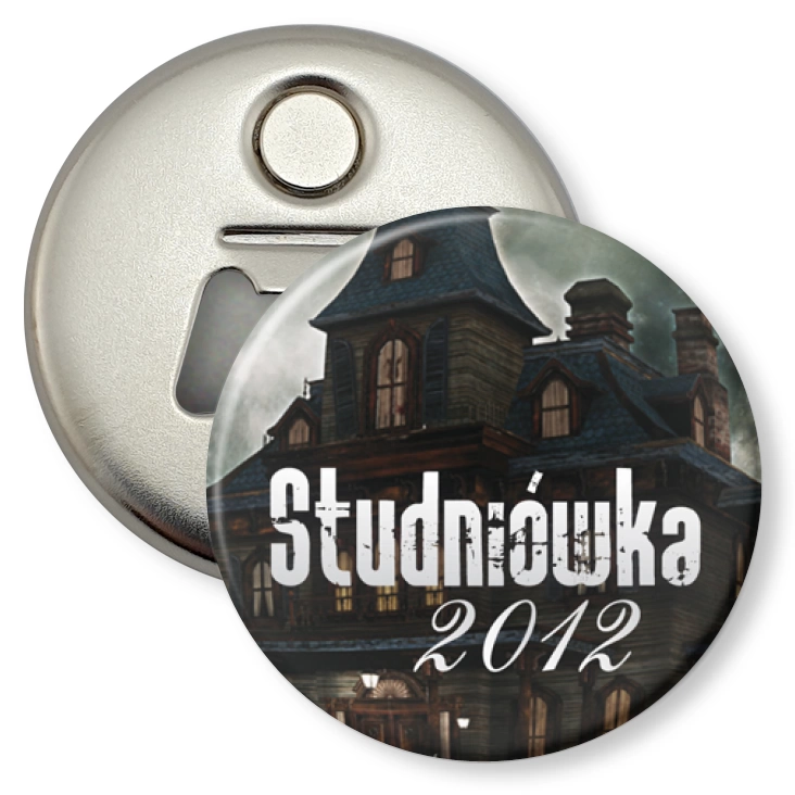 przypinka otwieracz-magnes Studniówka 2012