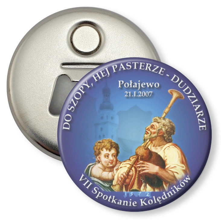 przypinka otwieracz-magnes VII Spotkanie Kolędników