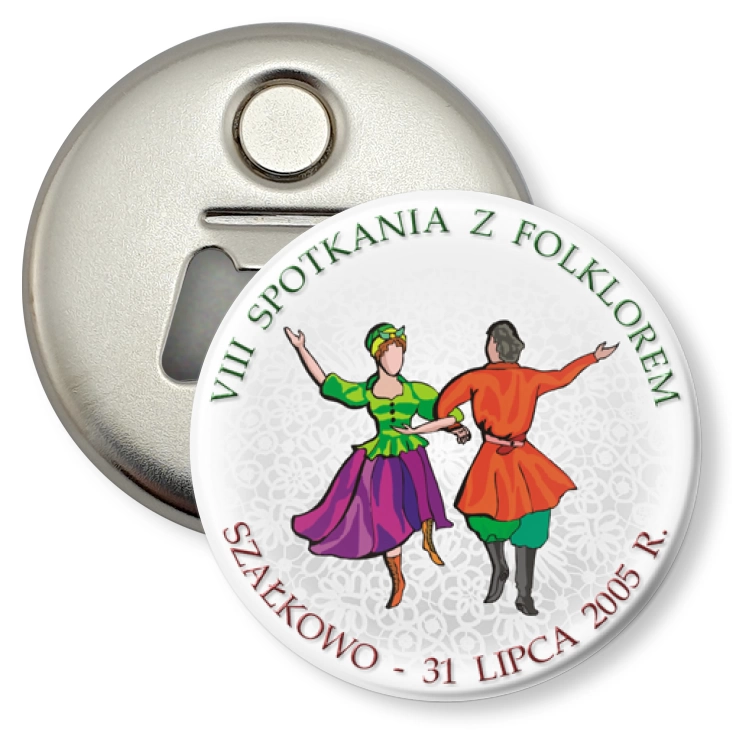 przypinka otwieracz-magnes VIII Spotkania z folklorem