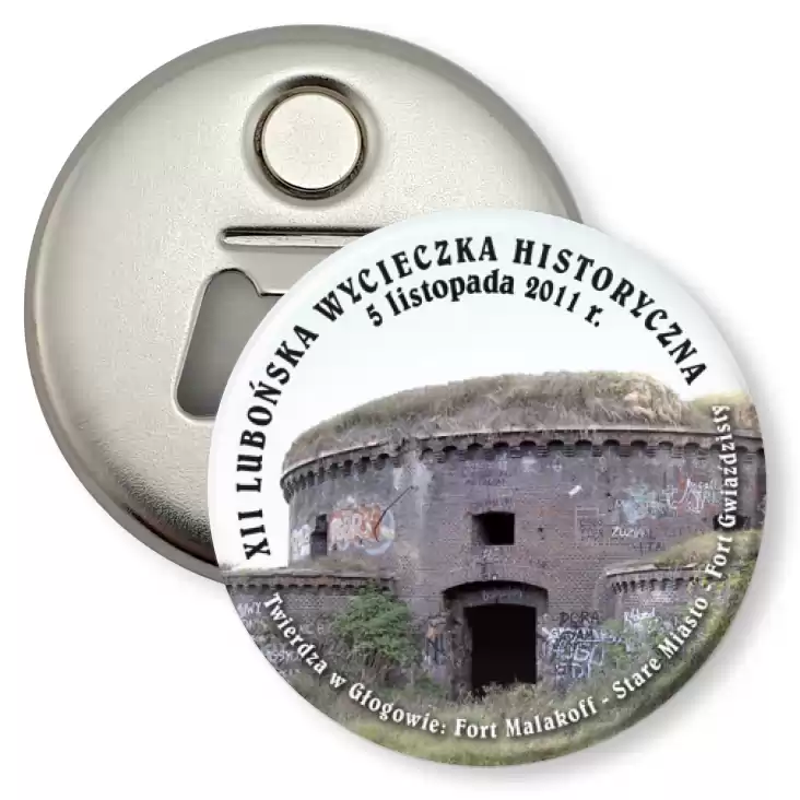 przypinka otwieracz-magnes XII Lubońska Wycieczka Historyczna