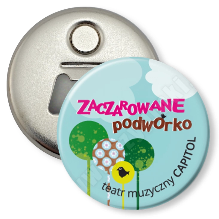 przypinka otwieracz-magnes Zaczarowane Podwórko