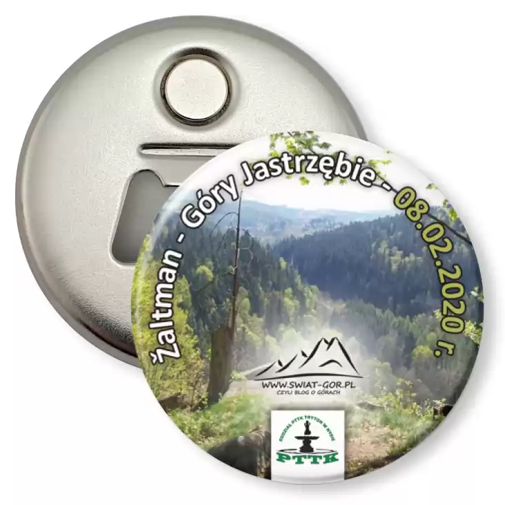 przypinka otwieracz-magnes Zaltman - Góry Jastrzębie