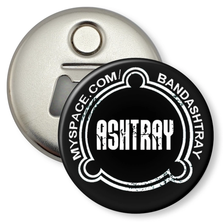 przypinka otwieracz-magnes Ashtray