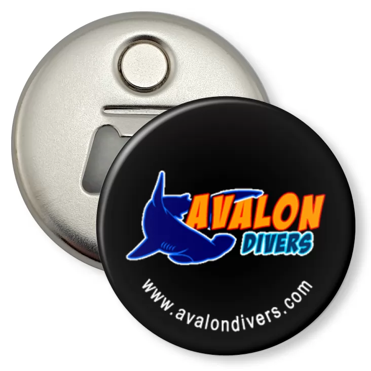 przypinka otwieracz-magnes Avalon Divers