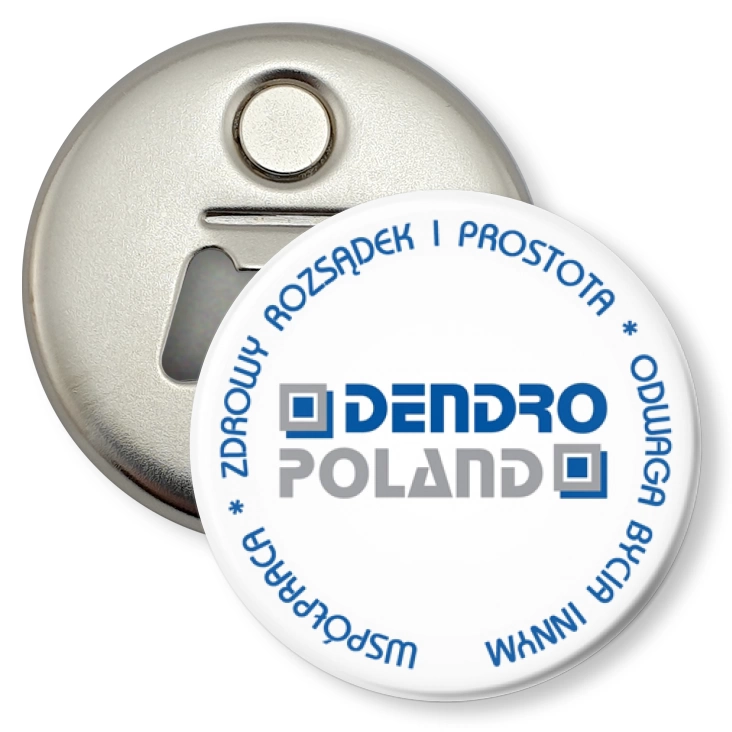 przypinka otwieracz-magnes Dendro Poland