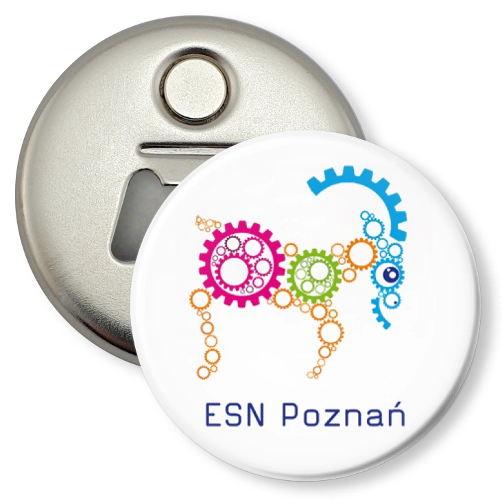 przypinka otwieracz-magnes ESN Poznań - Politechnika Poznańska