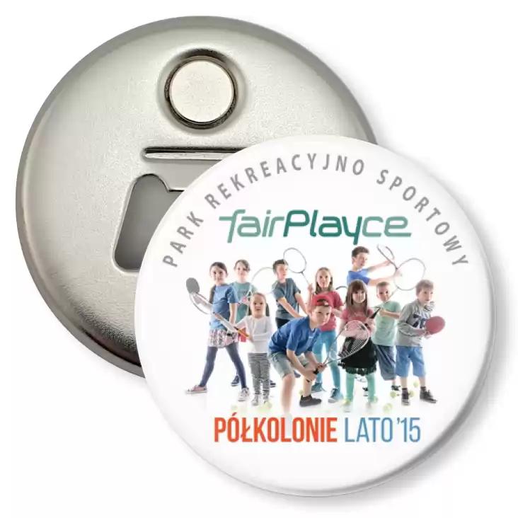 przypinka otwieracz-magnes FairPlayce 