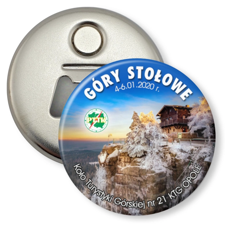 przypinka otwieracz-magnes Góry Stołowe