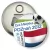 Przypinka otwieracz-magnes Gra Miejska - Poznań 2012 - Holandia
