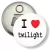 Przypinka otwieracz-magnes I love twilight