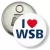 Przypinka otwieracz-magnes I love WSB